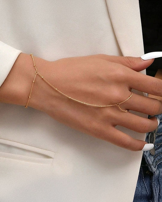 Serene Ring Cum Chain Bracelet