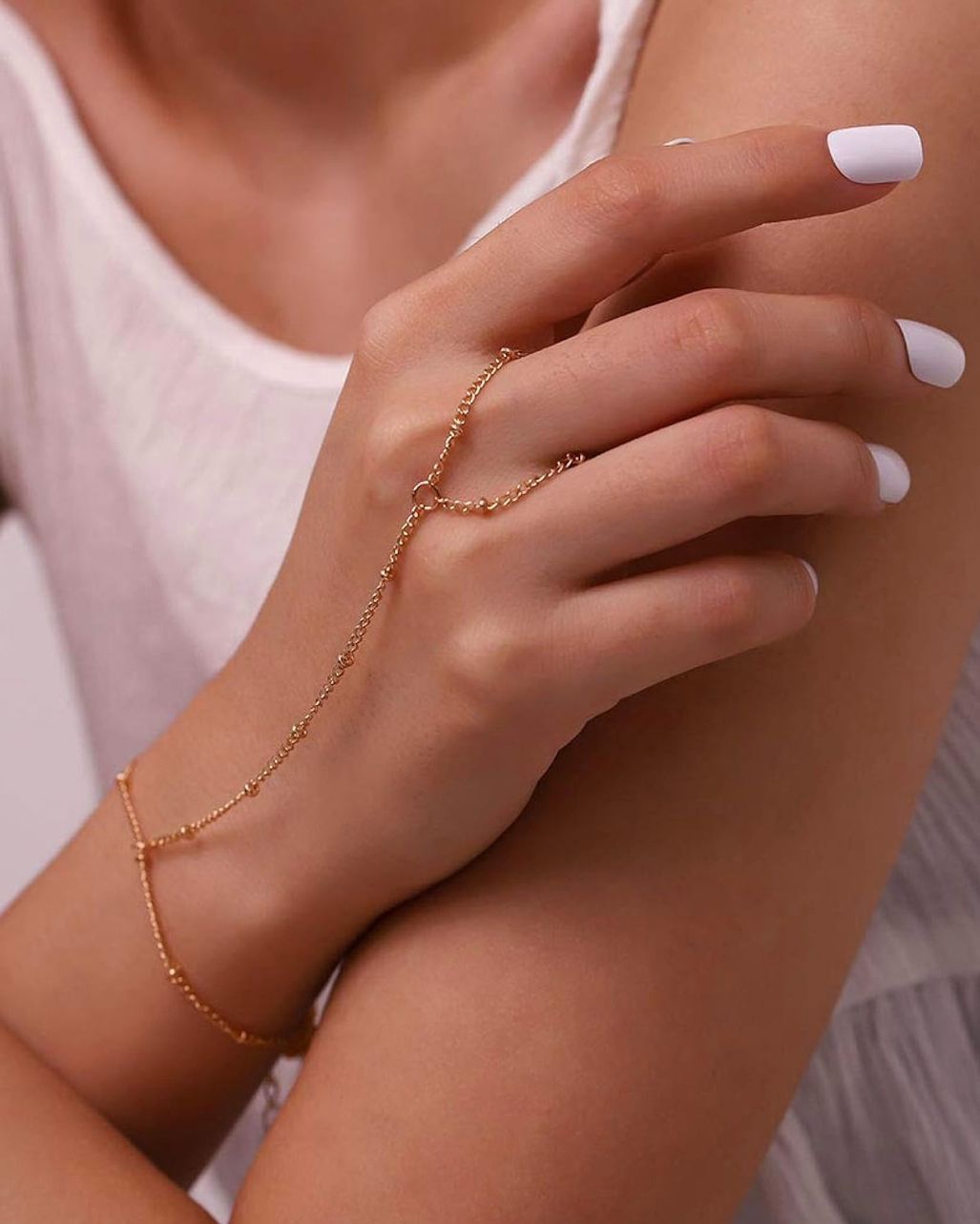 Serene Ring Cum Chain Bracelet