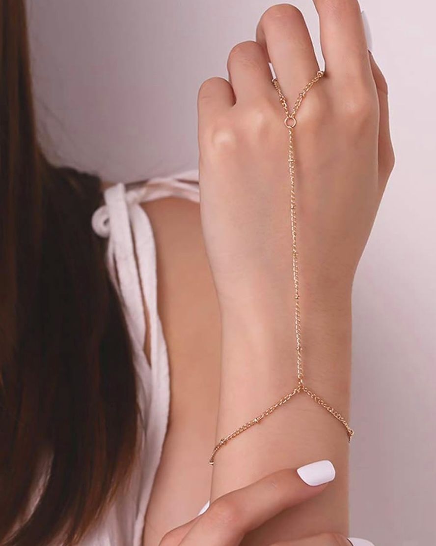 Serene Ring Cum Chain Bracelet