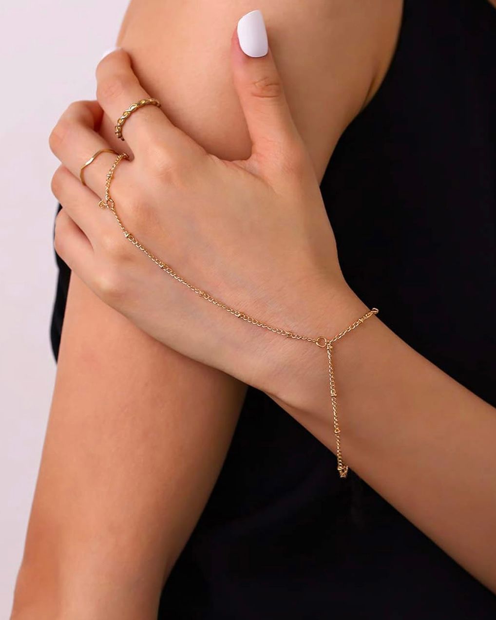 Serene Ring Cum Chain Bracelet