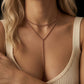 Long Drop Balls Y Deep Necklace