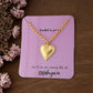 Bold Heart Pendant Anti Tarnish Chain
