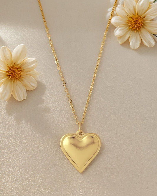Bold Heart Chain Necklace