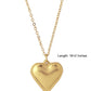 Bold Heart Chain Necklace