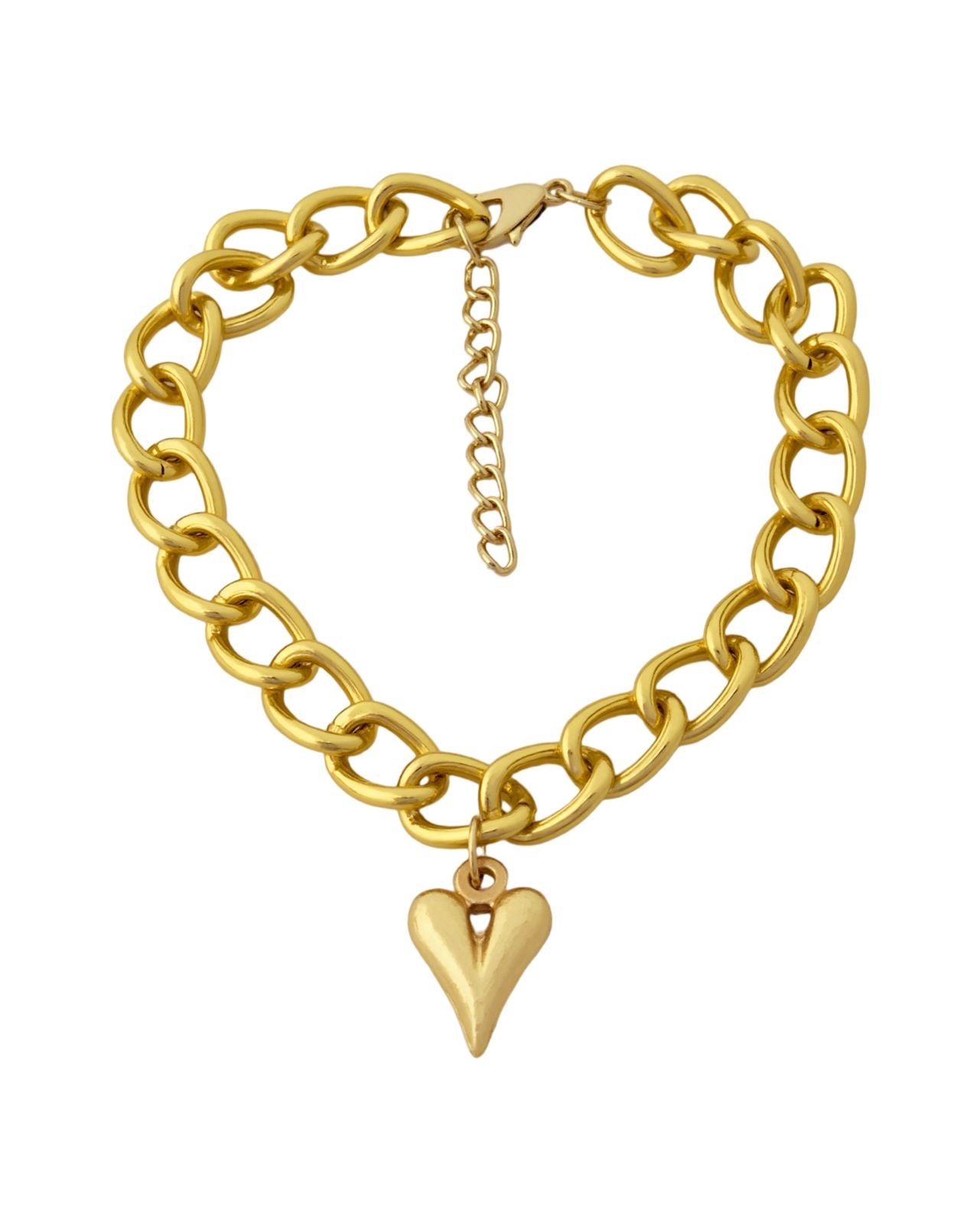 Heart Pendant Anti Tarnish Bracelet