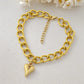 Heart Pendant Anti Tarnish Bracelet
