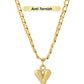 Bubble Heart Anti Tarnish Chain