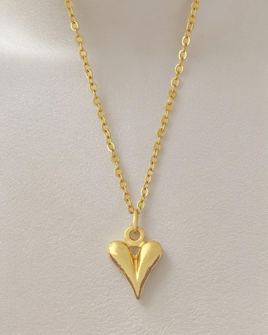 Bubble Heart Chain Necklace