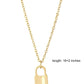 Lock Pendant Chain Necklace