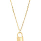 Lock Pendant Chain Necklace
