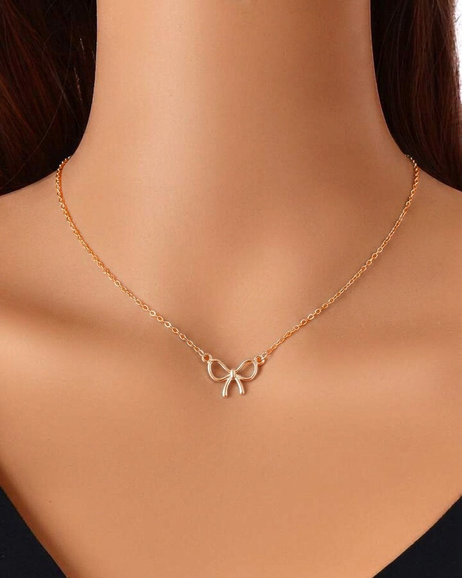 Golden Ribbon Necklace