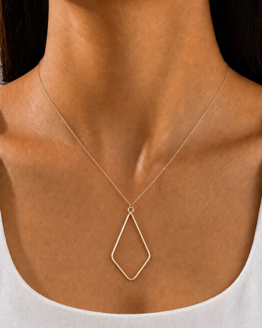 Geometric Diamond Necklace