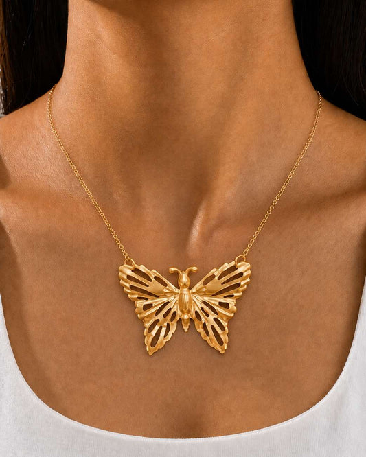 Sculpted Butterfly Necklace