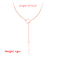 Tie Bar Singe Rose Gold Layered Chain Necklace(Pinkish Rose Gold)