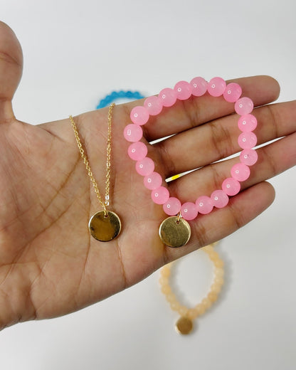 Coin Pendant Chain & Bracelet