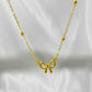 Simple Bow Heart Pendant