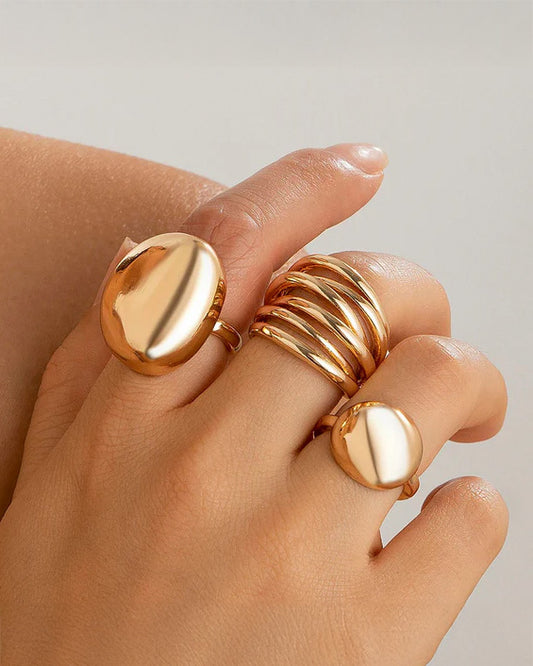 3 Stackable Finger Rings