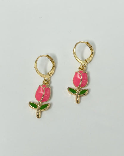 Flower Minimal Earrings