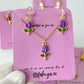 Flower Pendant Set