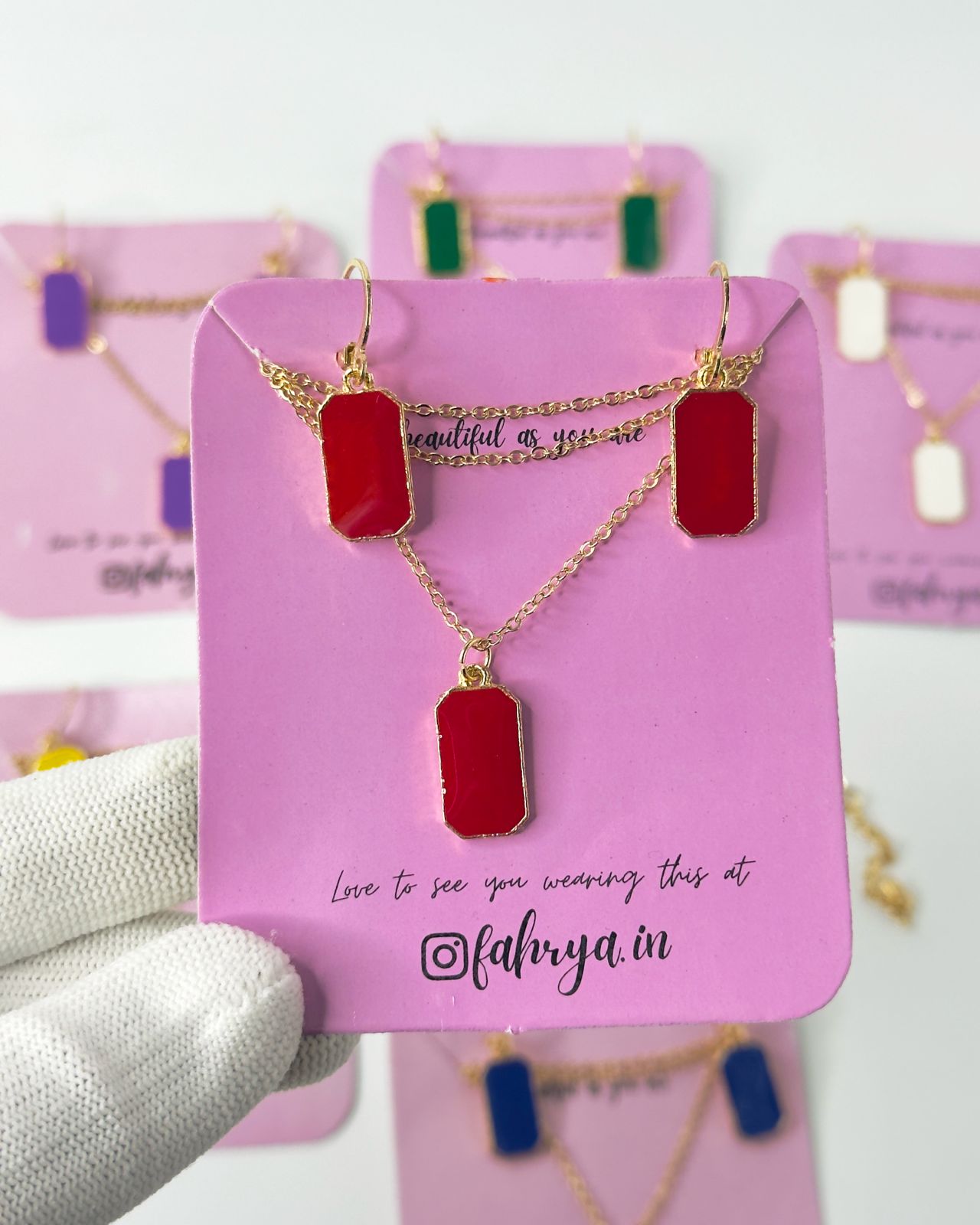 Bloc Pendant Set