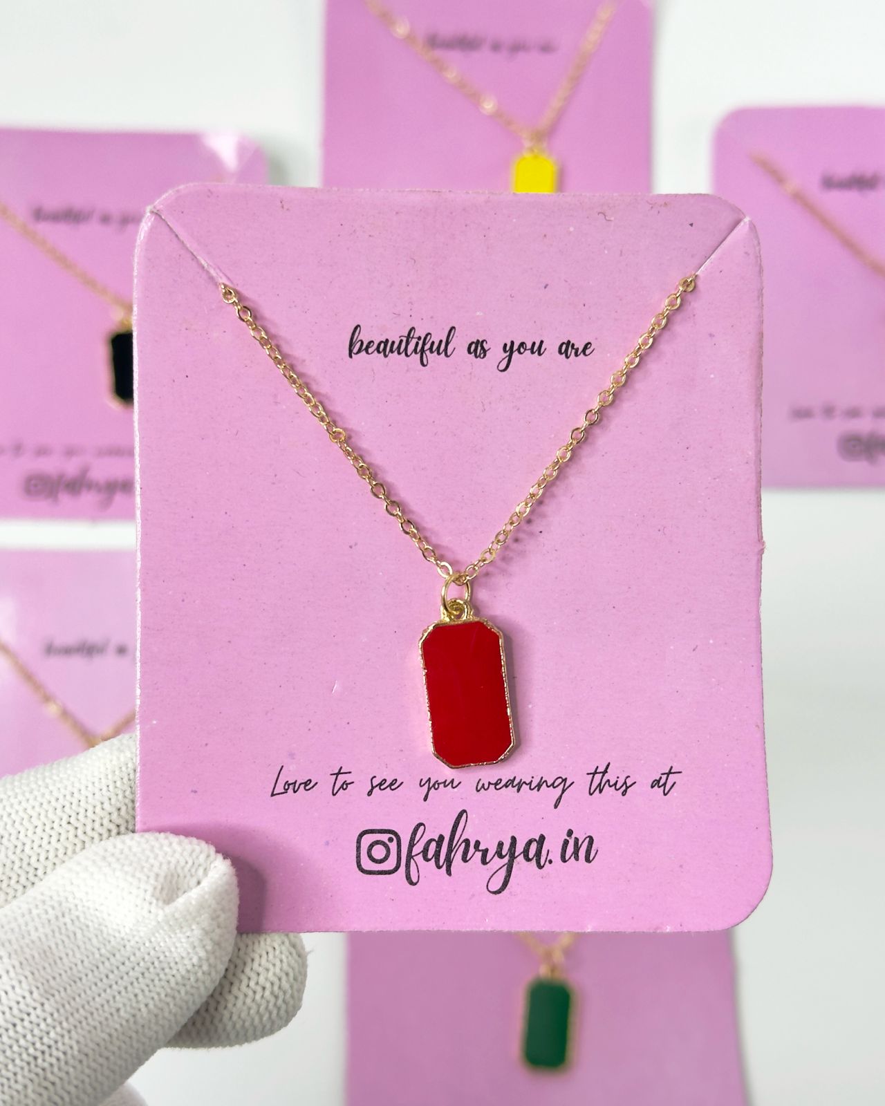 Bloc Pendant Necklace
