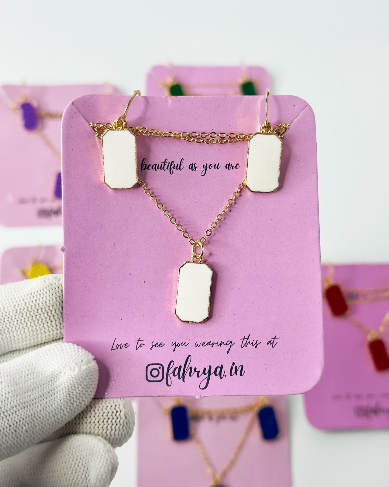 Bloc Pendant Set