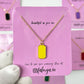 Bloc Pendant Necklace