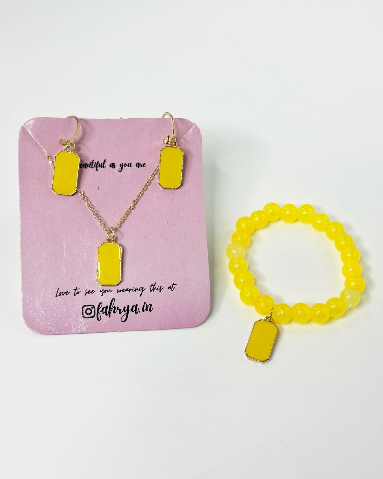 Bloc Pendnat Set & Bracelet