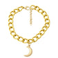 Moon Pendant Anti Tarnish Bracelet