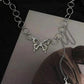 Butterfly Silver Rings Chain Style Necklace