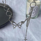 Butterfly Silver Rings Chain Style Necklace