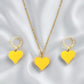 Heart Pendant Set-Yellow