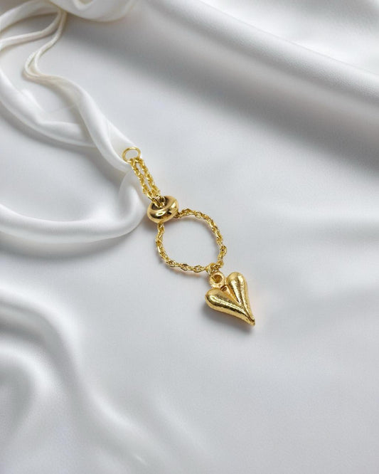 Heart Chain Ring