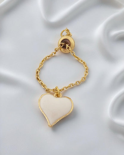 Heart Chain Ring