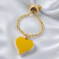 Heart Chain Ring