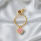 Small Heart Chain Ring