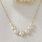 Pearl Wave Chain Necklace
