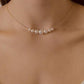 Pearl Wave Chain Necklace