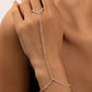 Serene Ring Cum Chain Bracelet(Silver)