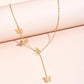 Sequin Butterfly Necklace