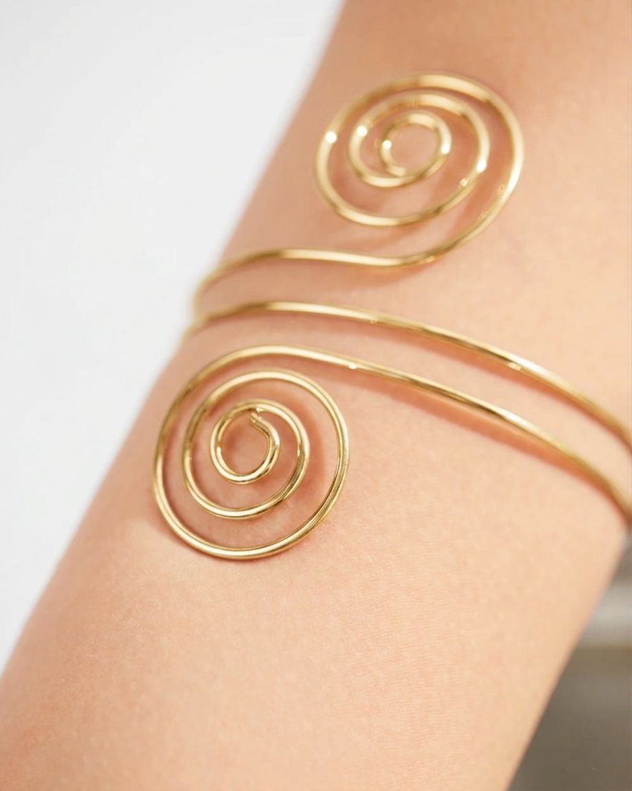 Spiral Cuff Arm Bracelet