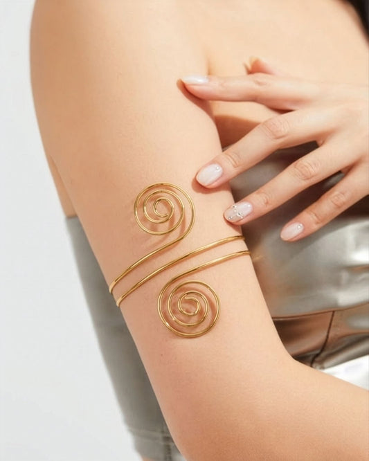 Spiral Cuff Arm Bracelet