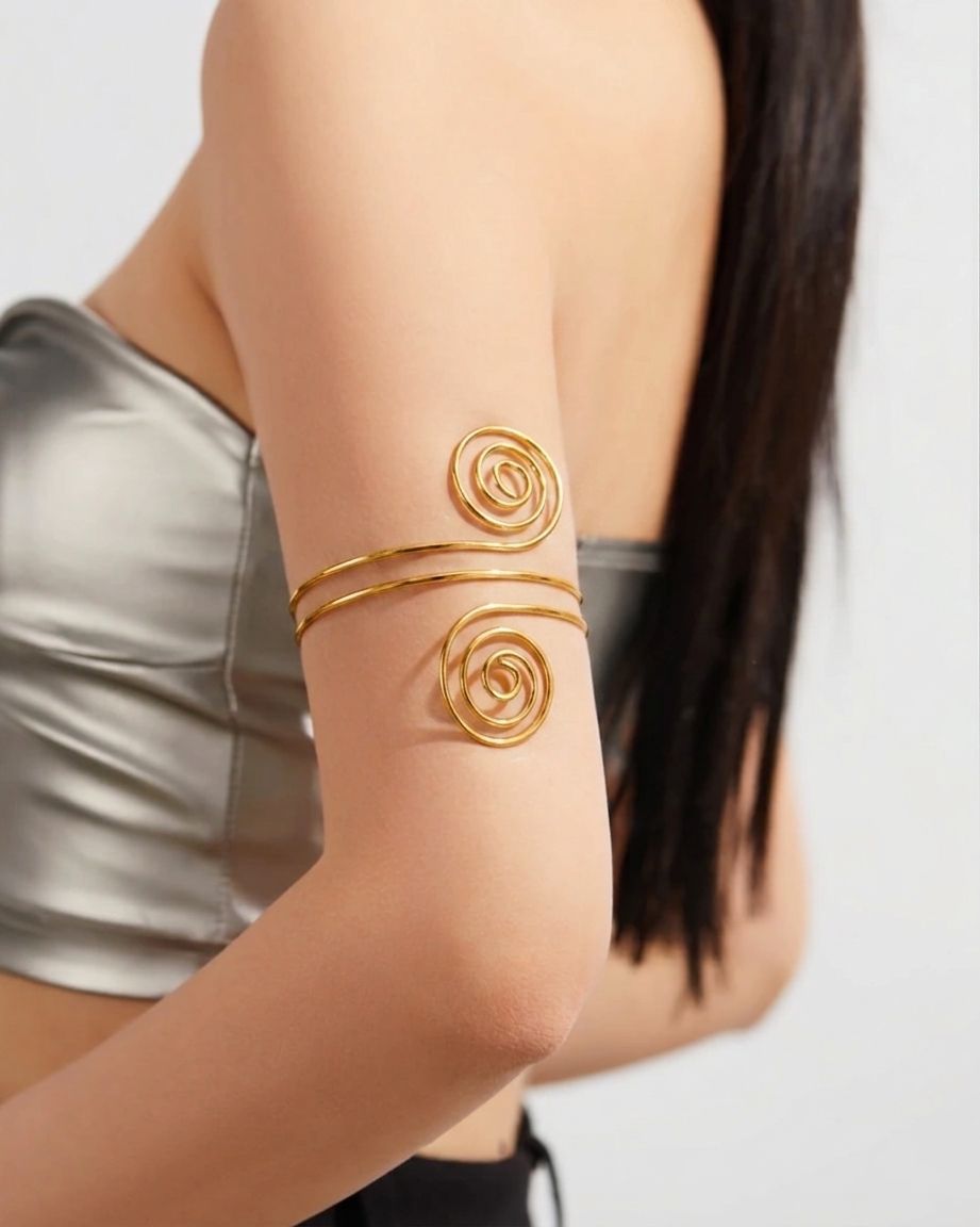 Spiral Cuff Arm Bracelet
