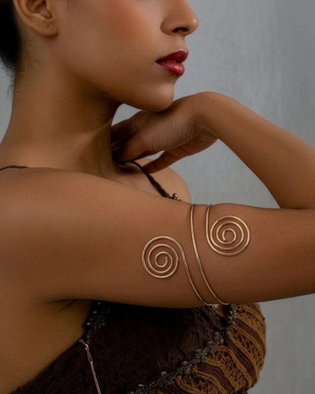 Spiral Cuff Arm Bracelet