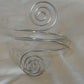 Spiral Cuff Arm Bracelet (Silver)