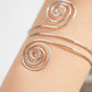 Spiral Cuff Arm Bracelet (Silver)