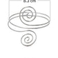 Spiral Cuff Arm Bracelet (Silver)