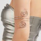 Spiral Cuff Arm Bracelet (Silver)