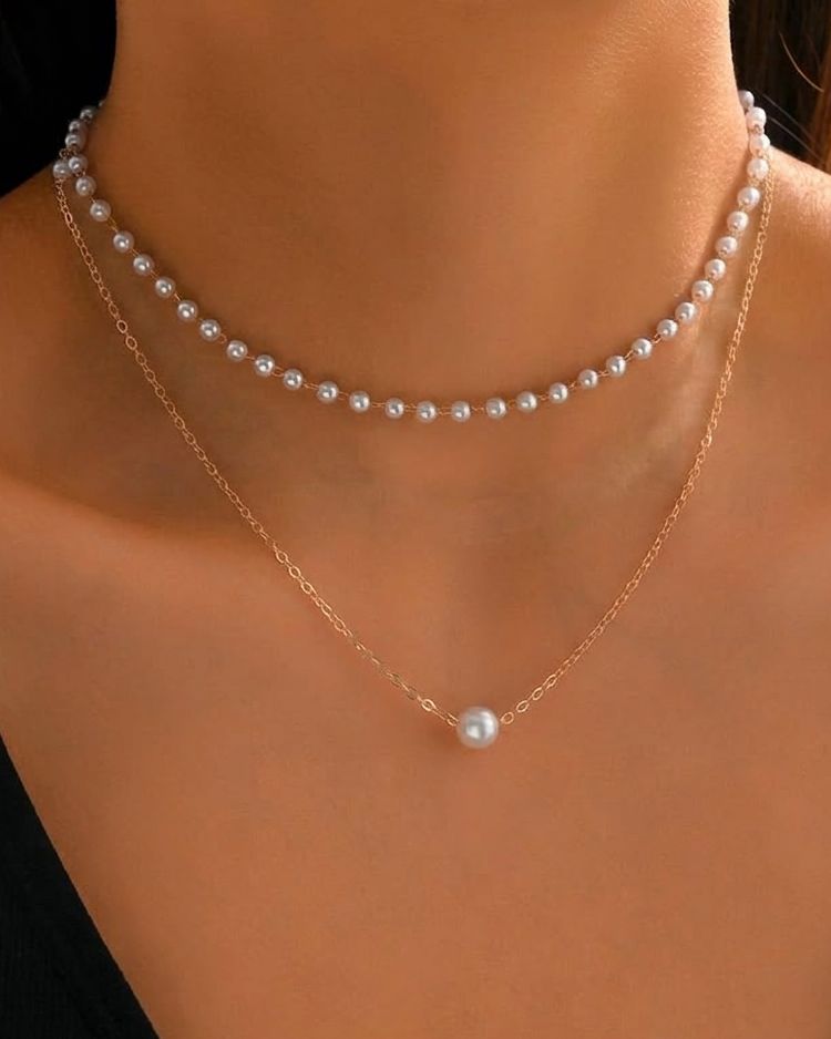 Faux Pearl Necklace