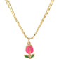 Flower Pendant Anti Tarnish Chain
